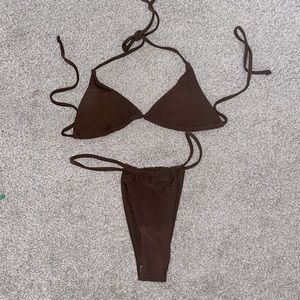 Brand New Matte Collection Swim Suit (Brown)